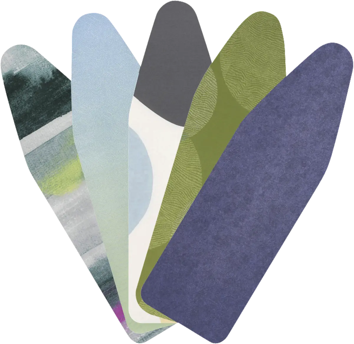 Strijkplankhoes B, 124x38cm complete set Colourful Mixed