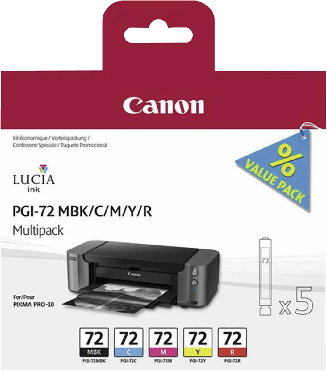 PGI-72 MBK/C/M/Y/R Multi Pack
