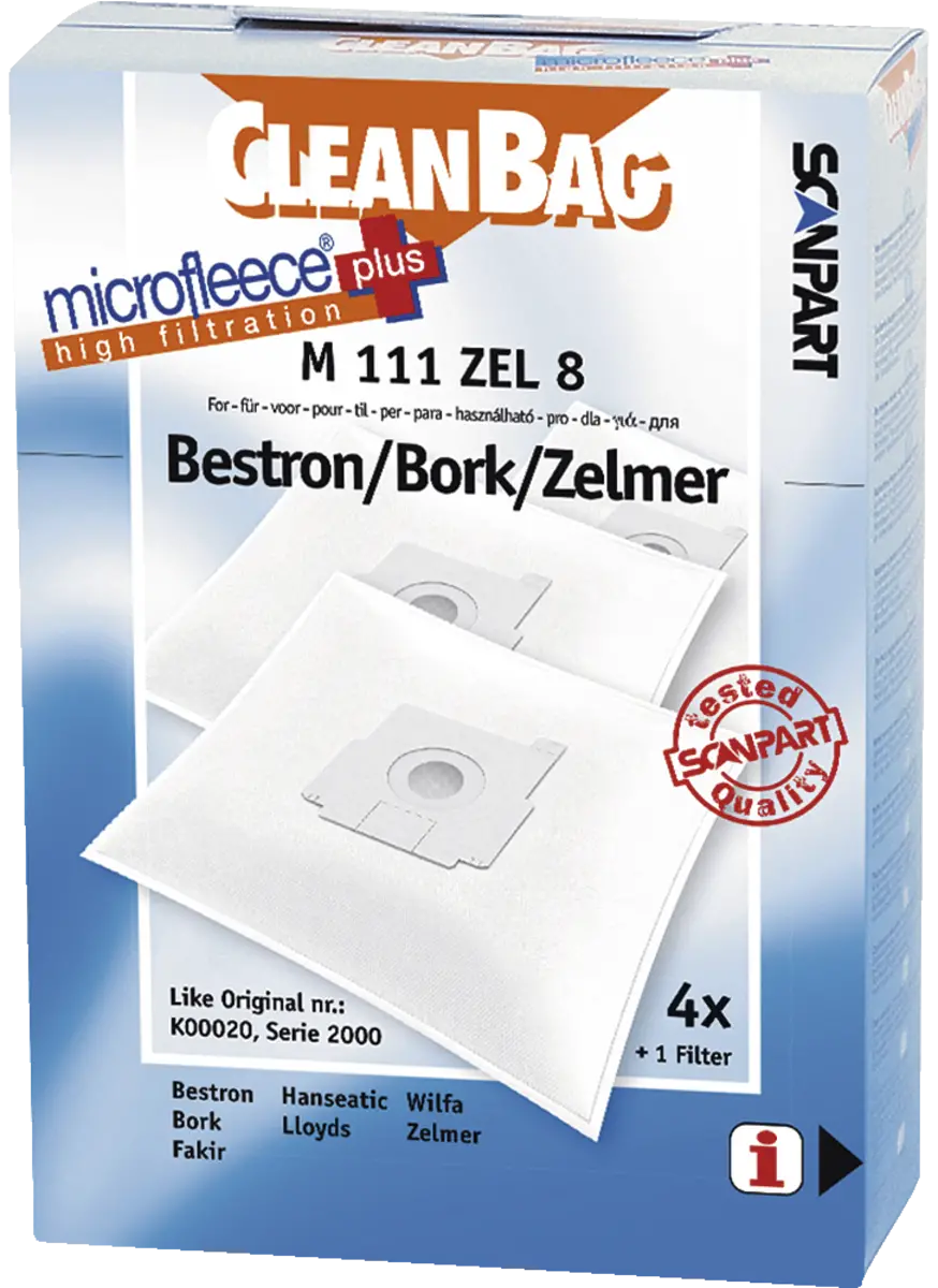 2682227111 Stofzak Bestron K2000 micro+