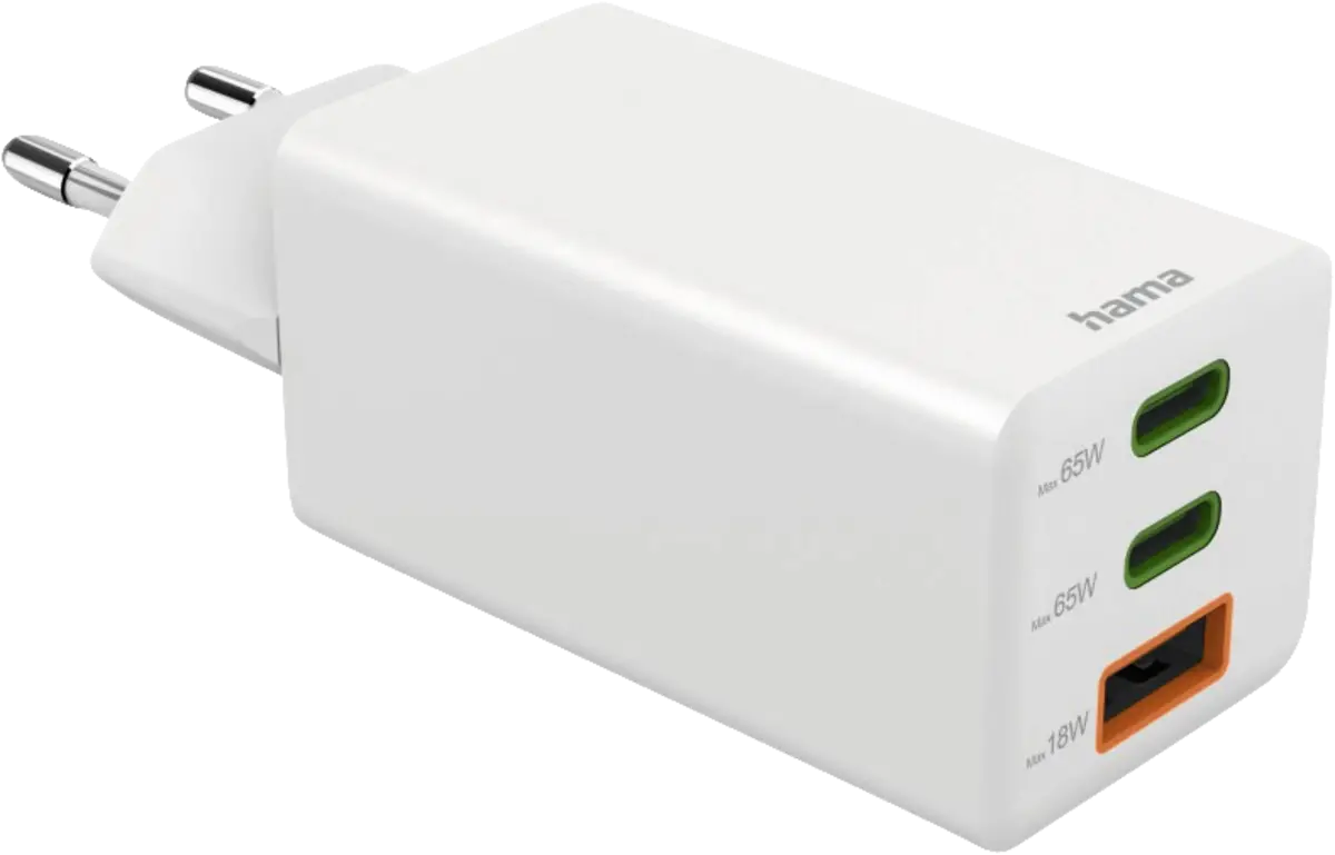 201996 Mini-Lader, GaN, 2 USB-C+1 A, 65W
