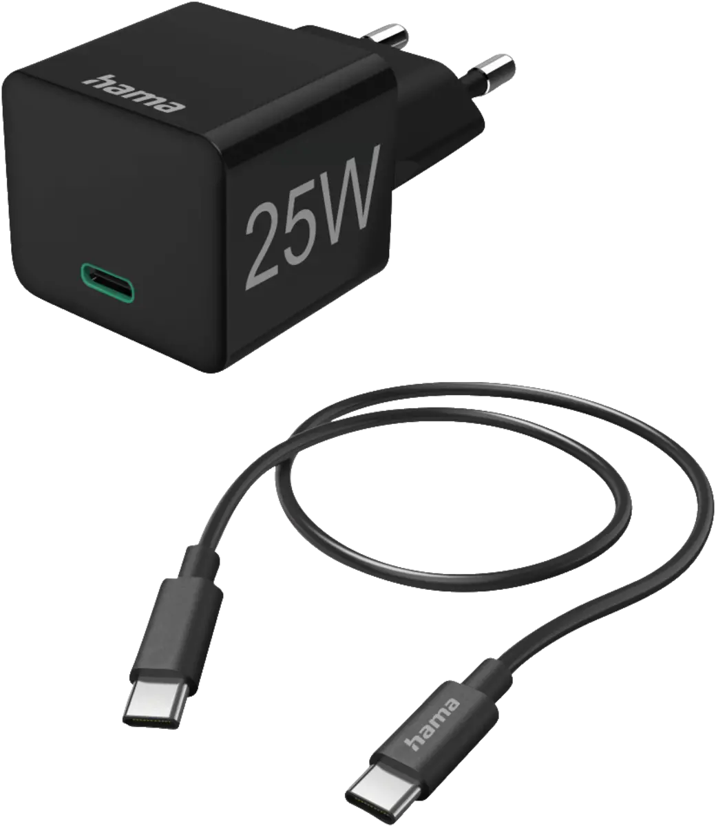 Mini-charger set USB-C 25 Watt PD