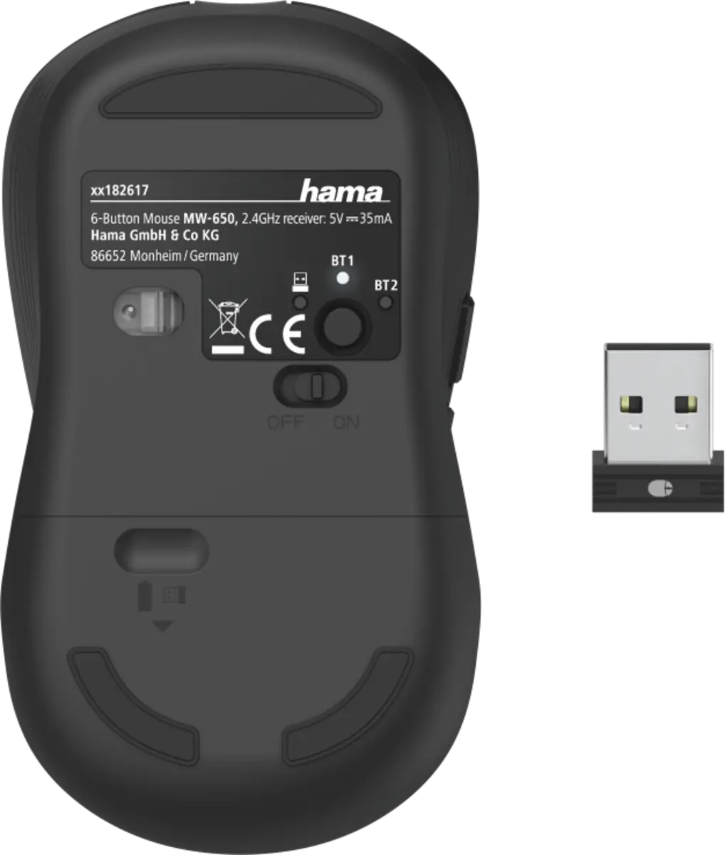 182617 Optische 6-knops multi-device muis MW-650