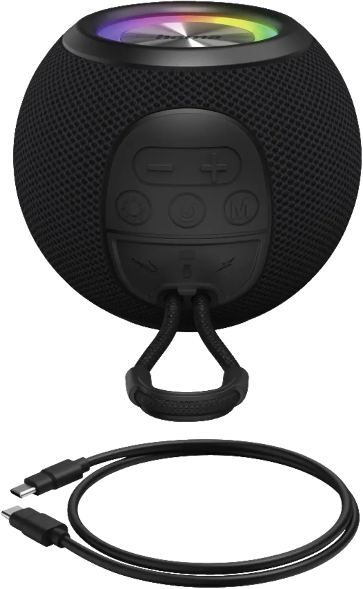 Bluetooth luidspreker Ball Shape Speaker, 5 licht-modi, 5W