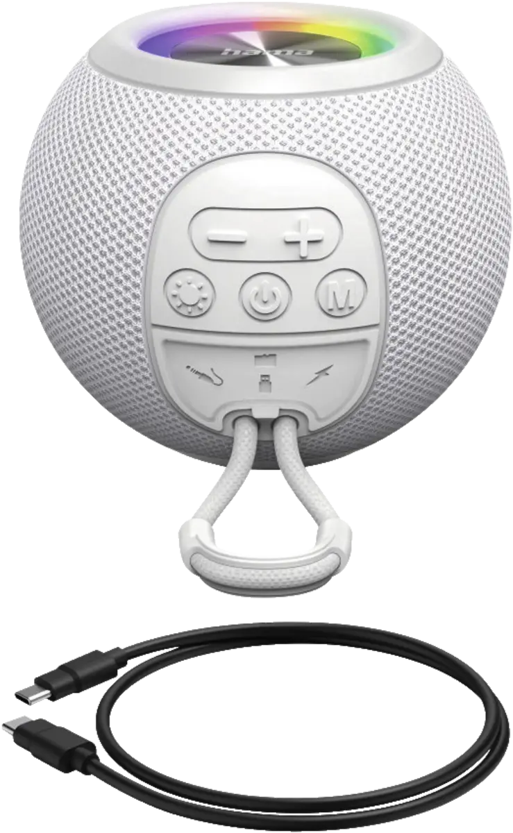 Bluetooth luidspreker Ball Shape Speaker, 5 licht-modi, 5W