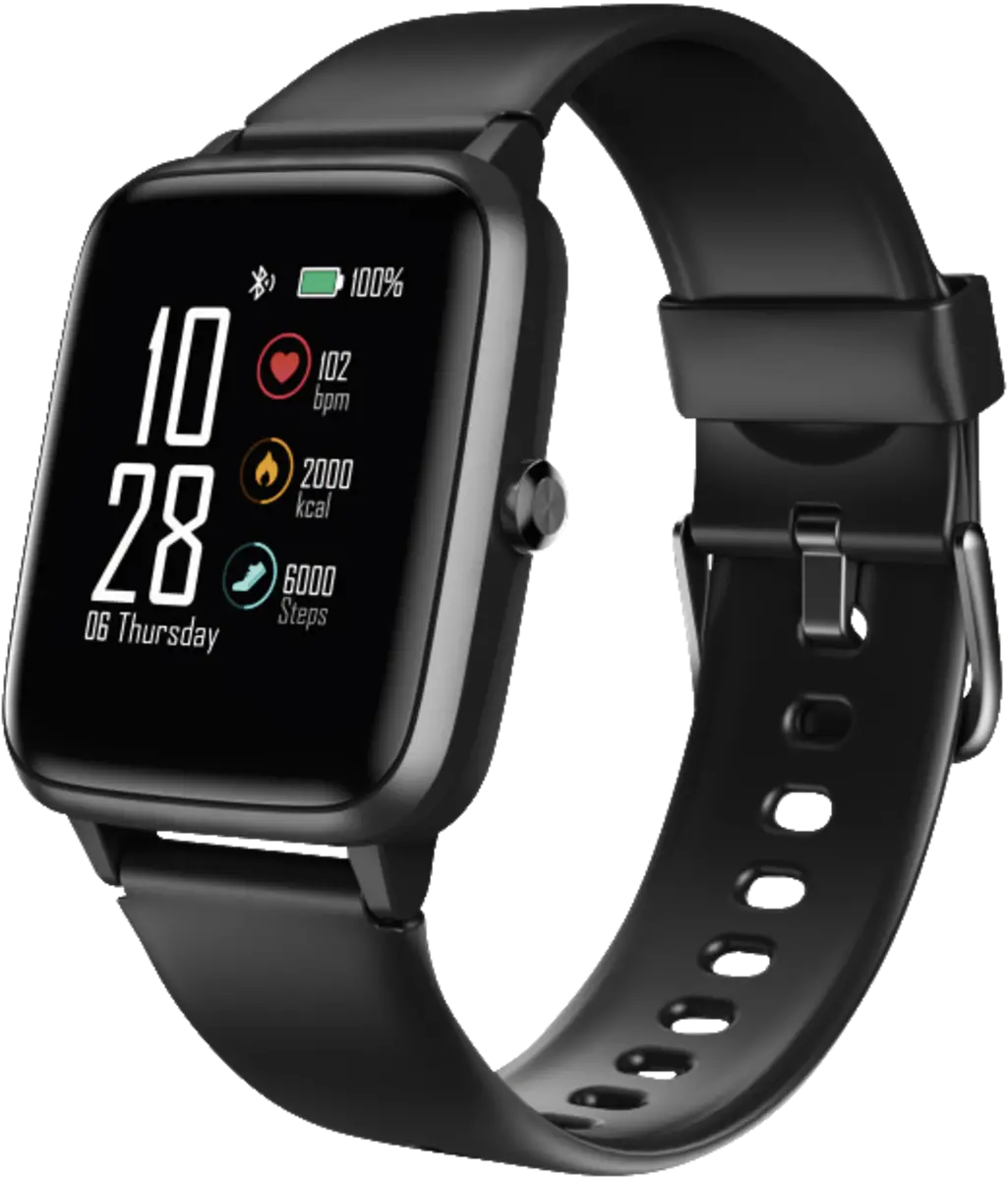 178606 Smartwatch Fit Watch 5910, zwarte armband