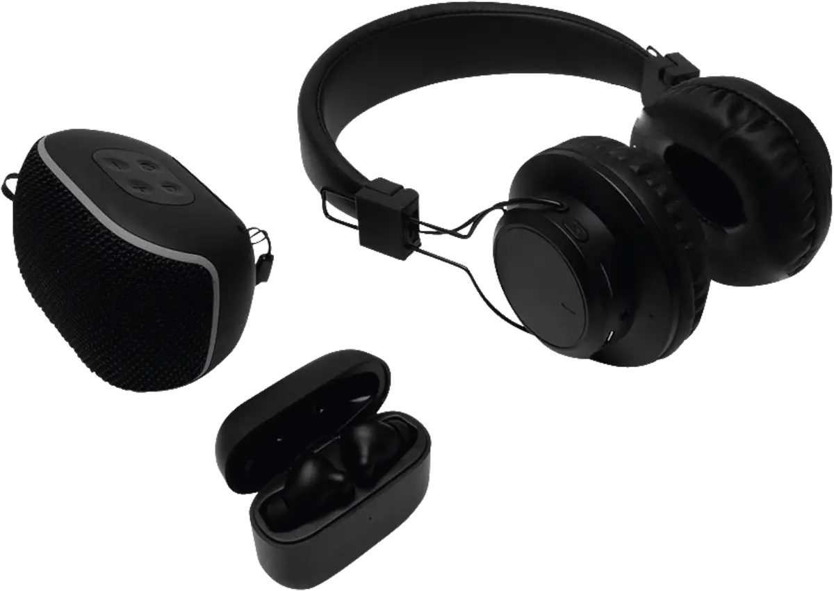 Happy Geek 3-pack Bluetooth speaker + ear+ headphone