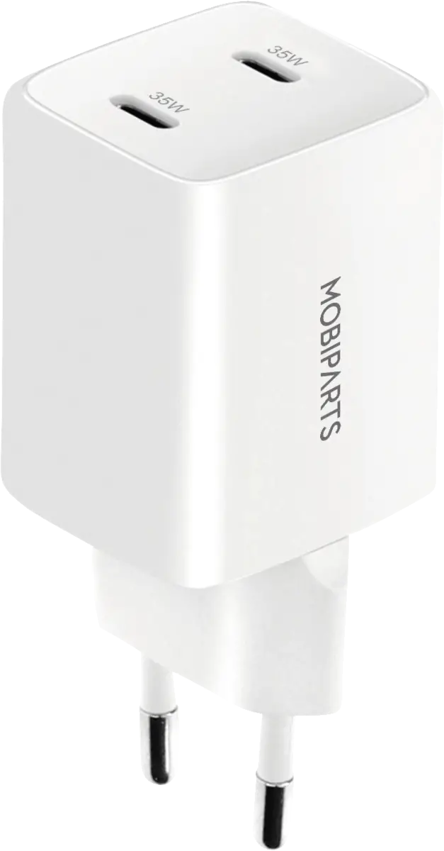 GaN Wall Charger Dual USB-C 35W (with PD)