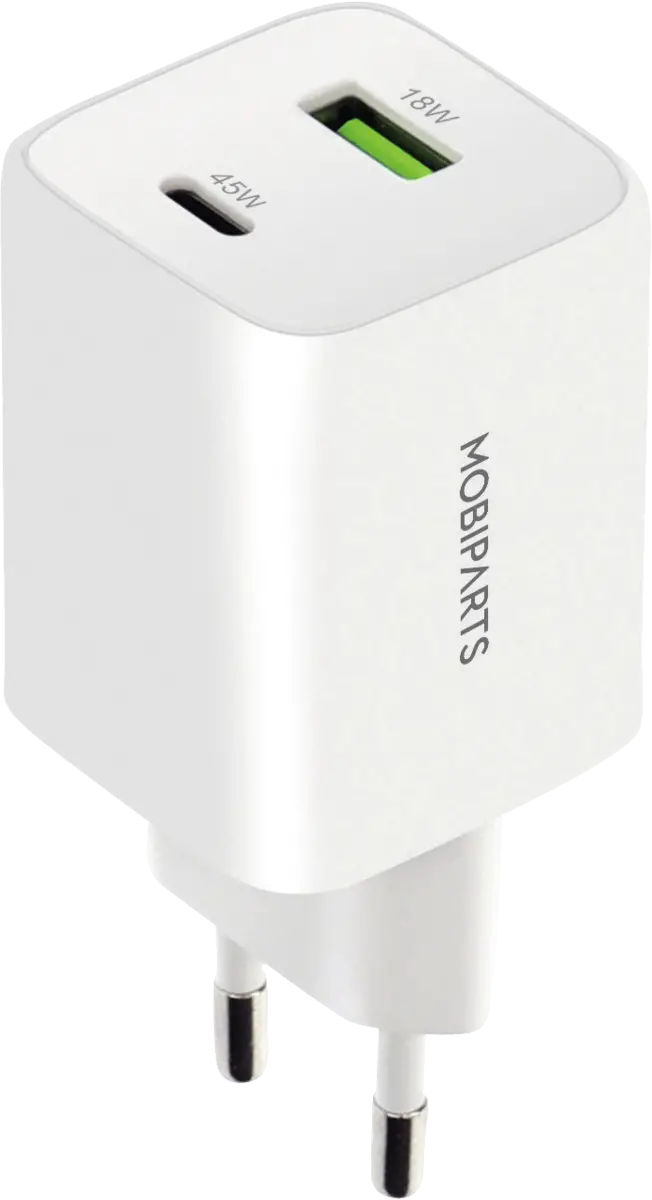 GaN Wall Charger USB-C/USB-A PD 3.0/QC 45W