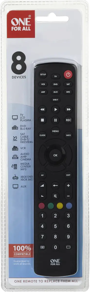 URC 1280 Contour 8 vervangende afstandsb. - universeel