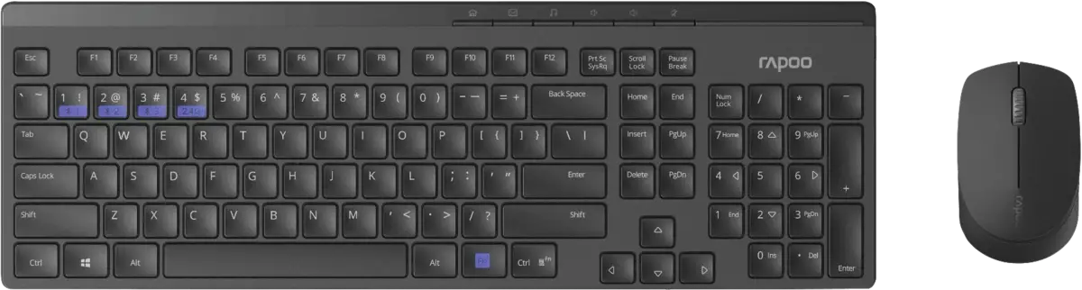 8100M Draadloos Multi-mode Toetsenbord & Muis