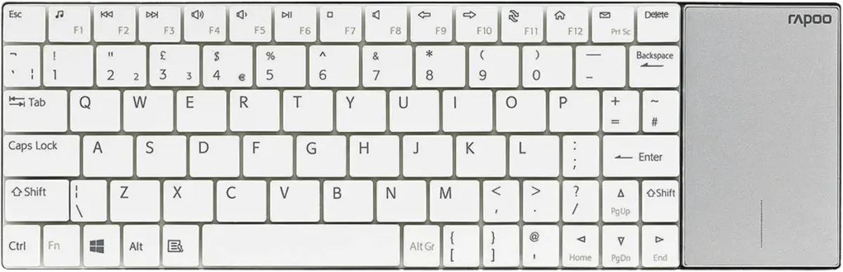 E2710 Wireless Multimedia Touchpad Keyboard