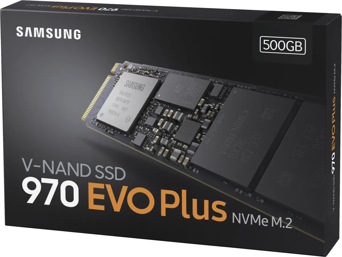 SSD 970 EVO Plus 500GB PCIe Gen3x4 M2.2280 NVMe 1.3 V-NAND