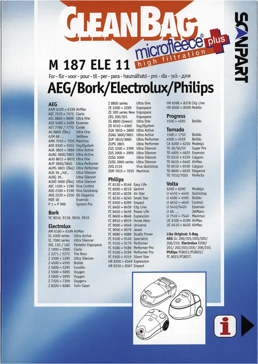 2682241187 Stofzak Phi/Ele univ. micro+