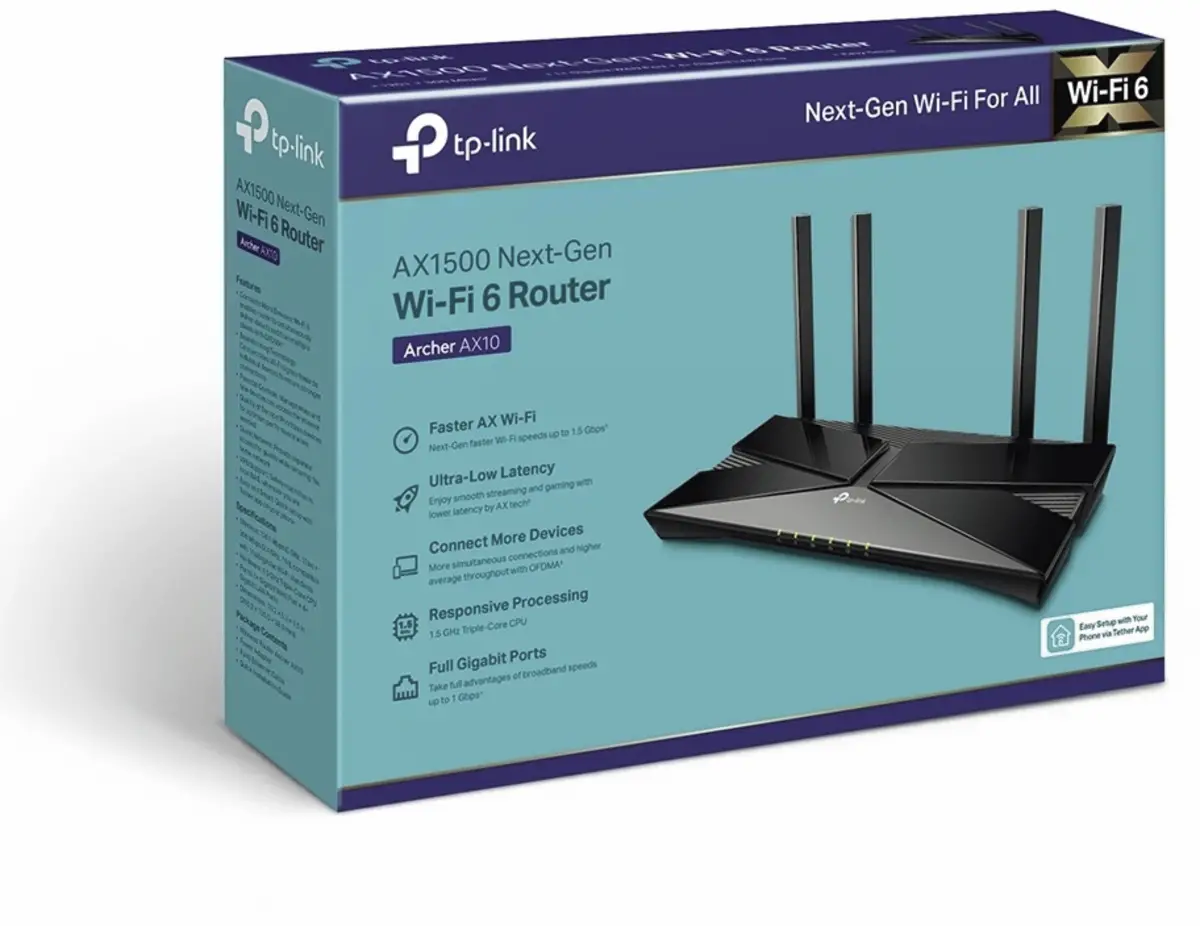 Archer AX10 draadloze router Dual-band