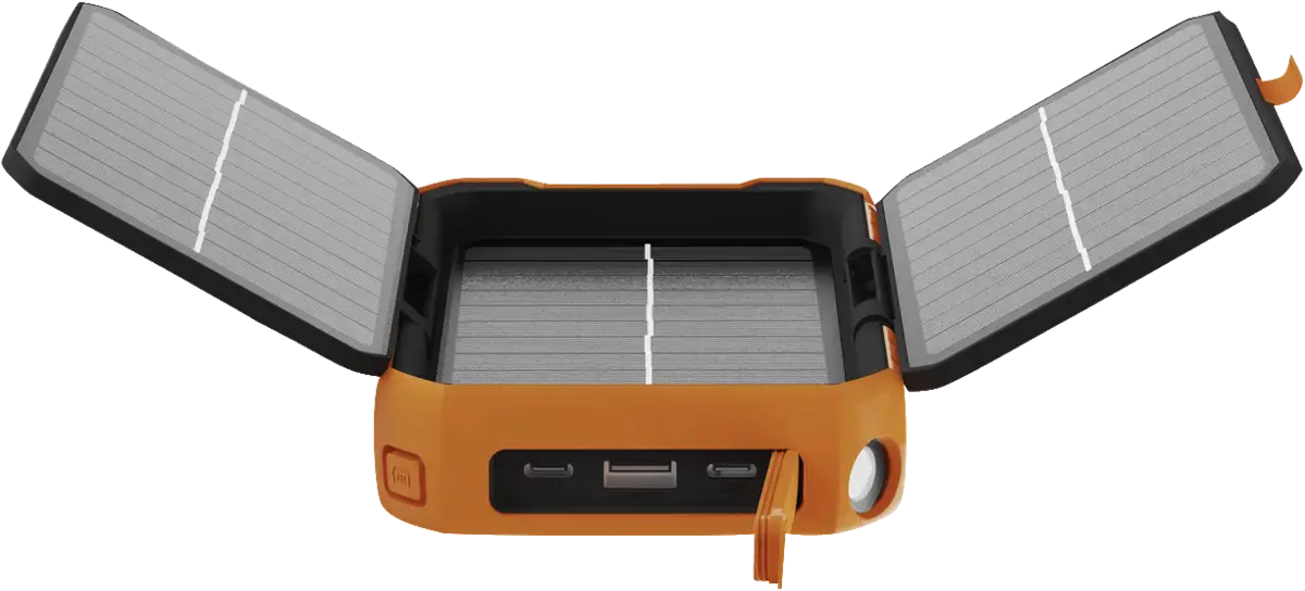 Rugged Power Pack, solar module, 10.000mAh