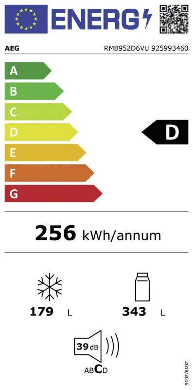 AEG RMB952D6VU energielabel