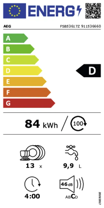 AEG FSB53617Z energielabel