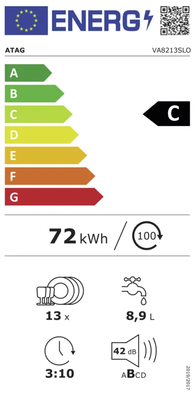 ATAG VA8213SLO energielabel