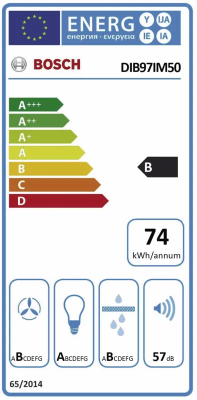 Bosch DIB97IM50 energielabel