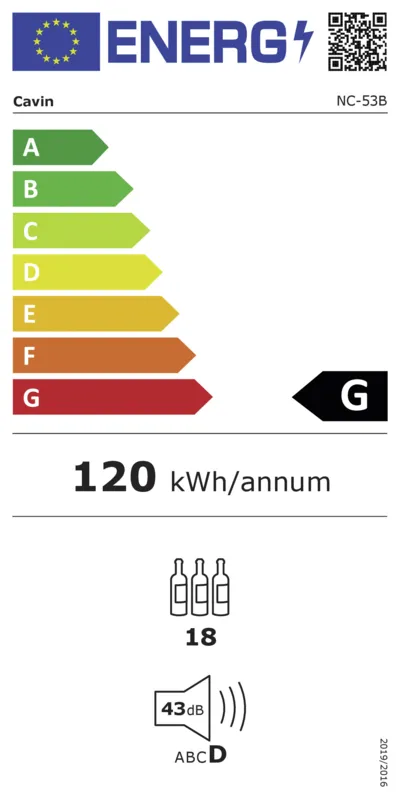 CAVIN Northern Collection 53 energielabel
