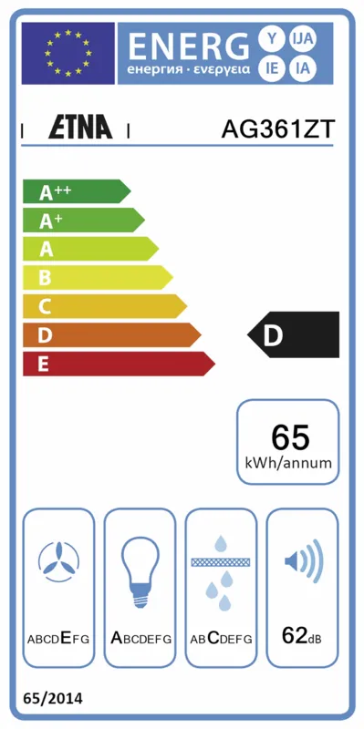 Etna AG361ZT energielabel