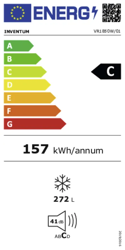 Inventum VR1850W energielabel