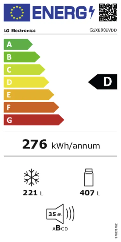 LG GSXE90EVDD energielabel