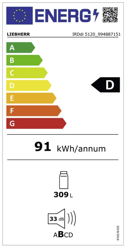 Liebherr IRDdi 5120-22 energielabel
