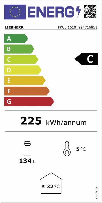 Liebherr FKUv 1610-24 energielabel