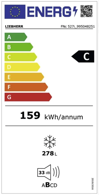 Liebherr FNc 527i-22 energielabel
