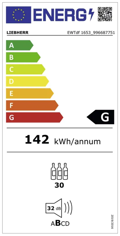 Liebherr EWTdf 1653-26 energielabel
