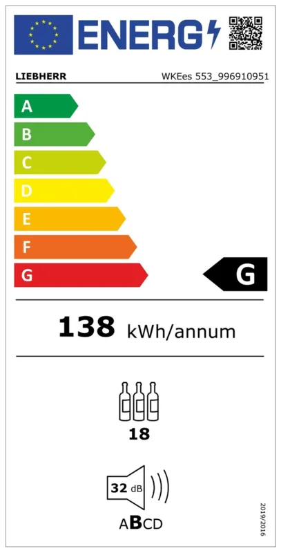 Liebherr WKEes 553 - 20 energielabel