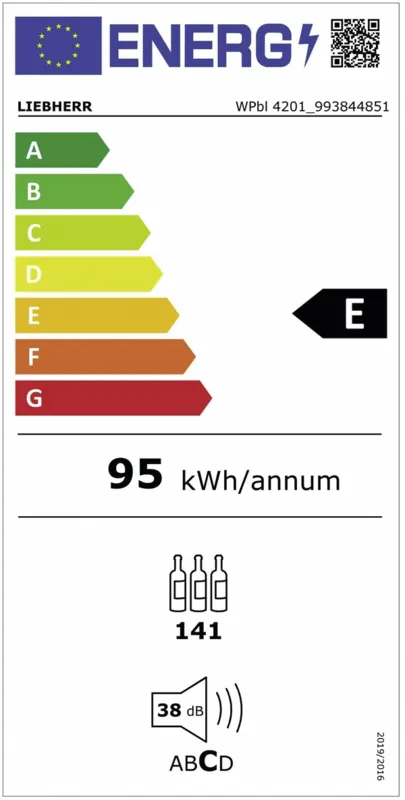 Liebherr WPbl 4201-20 energielabel