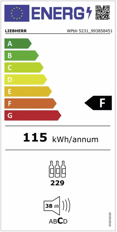 Liebherr WPbli 5231-20 energielabel