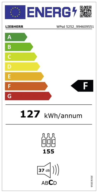 Liebherr WPsd 5252-20 energielabel