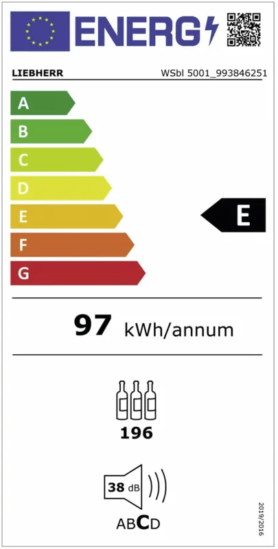 Liebherr WSbl 5001-20 energielabel