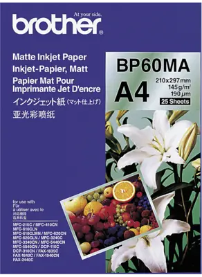 Brother BP-60MA Matt Inkjet Paper A4 (25 sheets)