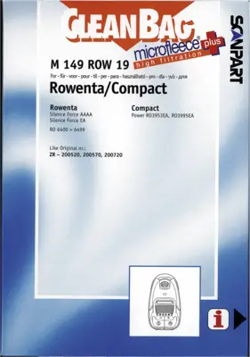 2682209129 Stofzak Rowenta Silence Force