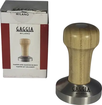 RI9145/01 Tamper met essen houten greep 58 mm