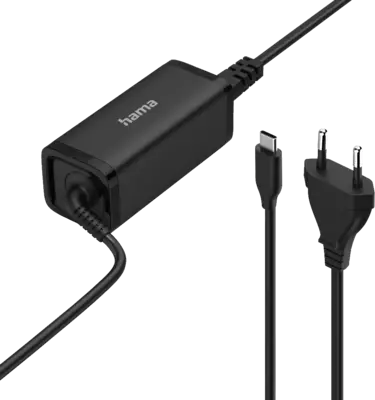Hama 200023 Universele USB-C-notebook-netadapter, GaN Power Deliv