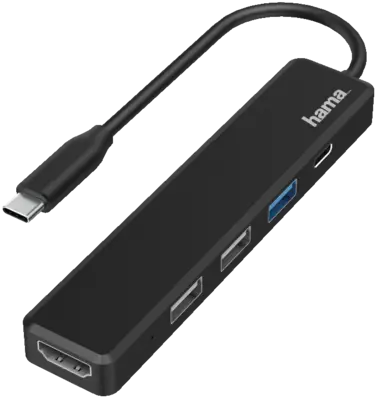 Hama 200117 USB-C-Multiport, 5 Ports