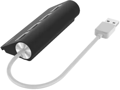 USB-hub, 4-poorts, USB 2.0, 480 Mbit/s