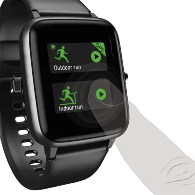 178606 Smartwatch Fit Watch 5910, zwarte armband