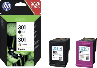 HP HP 301 ink combo 2pack black/color
