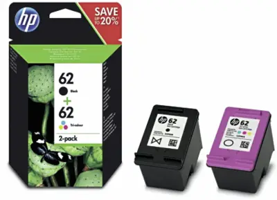 HP HP 62 ink combo 2pack black/color