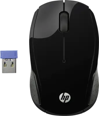 HP 200 Black Wireless Mouse