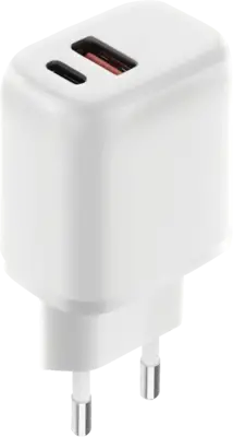 Mobiparts Wall Charger Dual USB-C/USB-A 20W