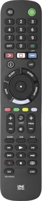 One For All URC4912 - Vervangende afstandsbed. - Sony product afbeelding