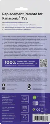 URC4914 - Vervangende afstandsbed. - Panasonic