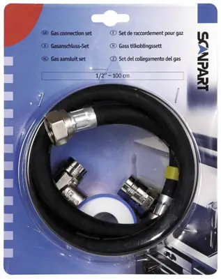 Scanpart GAS AANSL.SET 1/2INCH 100CM BL